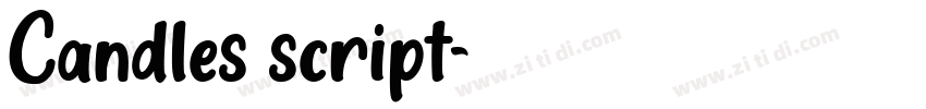 Candles script字体转换